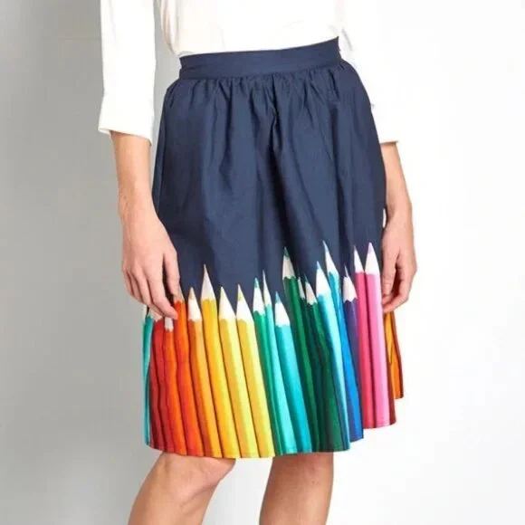ModCloth Colored Pencil A-line Skirt - Picture 1 of 3